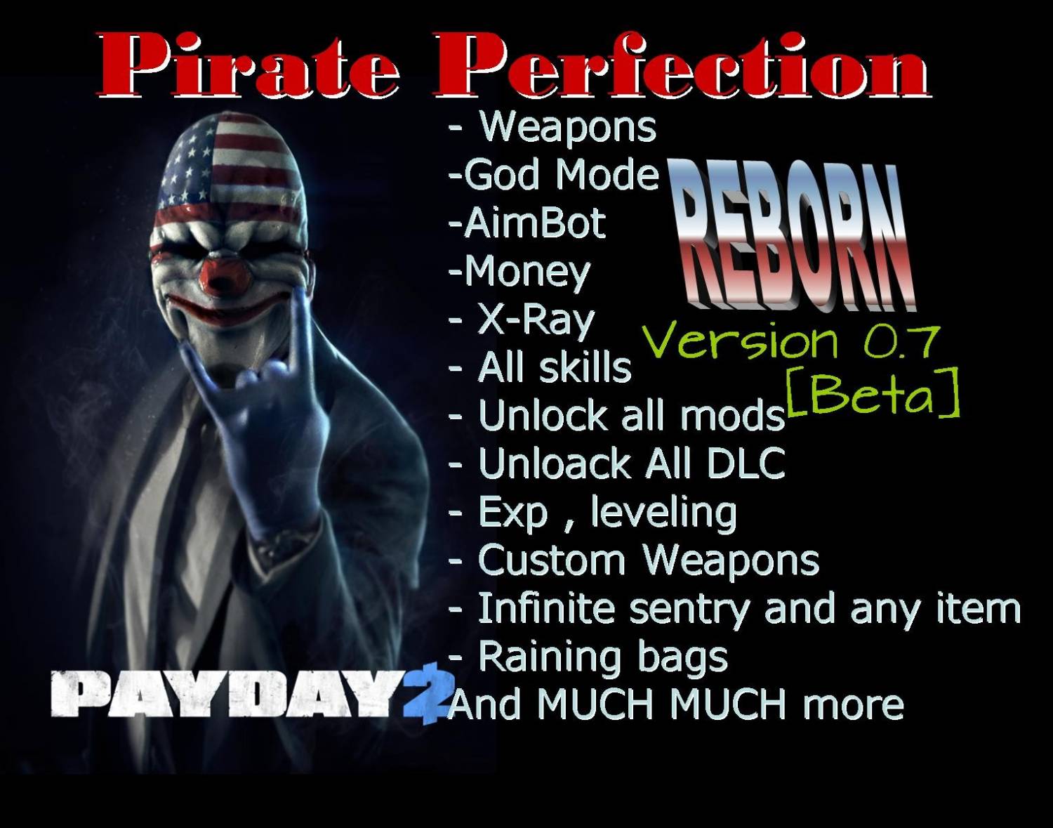 payday 2 trainer pirate perfection